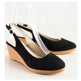 Goodin Bombas de cuña cómodas negro 2