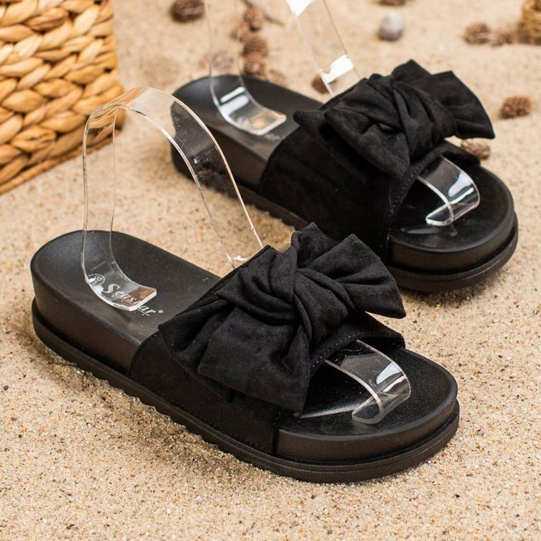 Seastar Zapatillas con lazo negro 1 Seastar Zapatillas con lazo negro 1