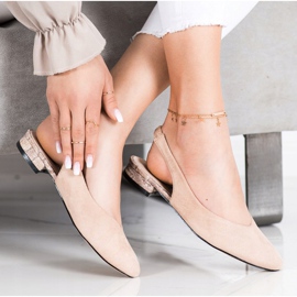 Goodin Zapatos sin cordones con talón expuesto beige 1