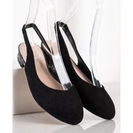 Goodin Zapatos sin cordones con talón expuesto negro 1