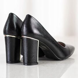 Goodin Bombas con estilo en tacones altos negro 3