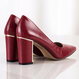 Goodin Bombas con estilo en tacones altos rojo 2