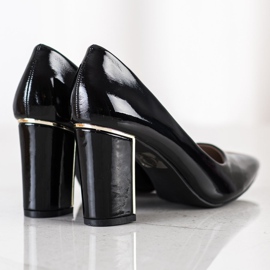 Goodin Bombas con estilo en tacones altos negro 2 Goodin Bombas con estilo en tacones altos negro 2
