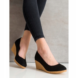 Goodin Bombas de cuña ligeras negro 4