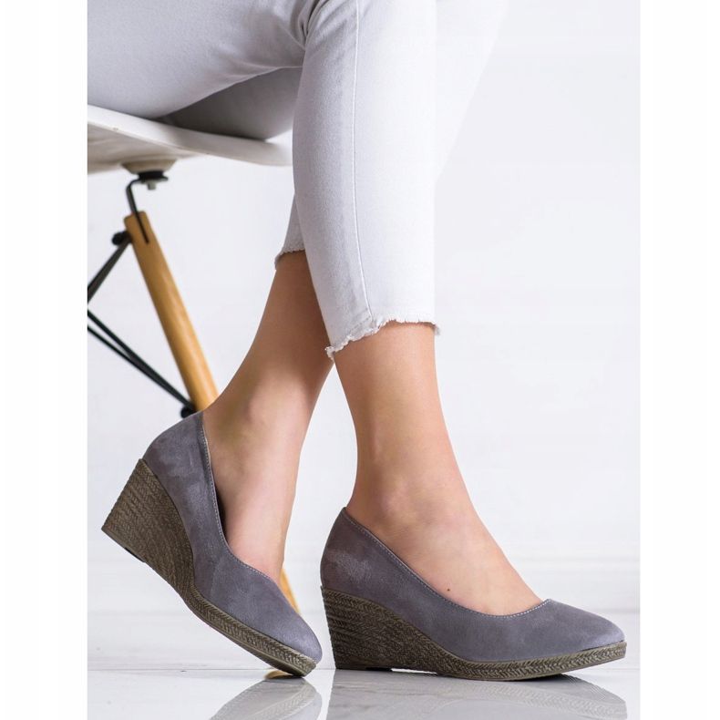 Goodin Bombas de cuña ligeras gris 2 Goodin Bombas de cuña ligeras gris 2