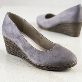 Goodin Bombas de cuña ligeras gris 3