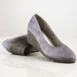 Goodin Bombas de cuña ligeras gris 4