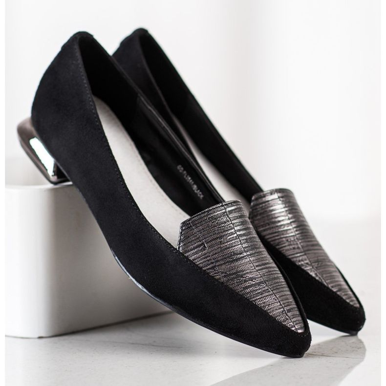 Goodin Bombas de moda en Spitz negro 2