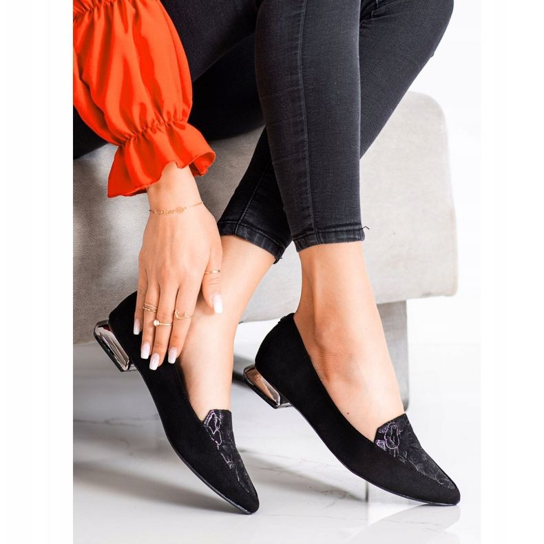 Goodin Bombas de moda en Spitz negro 1 Goodin Bombas de moda en Spitz negro 1