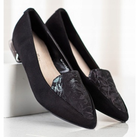 Goodin Bombas de moda en Spitz negro 2 Goodin Bombas de moda en Spitz negro 2