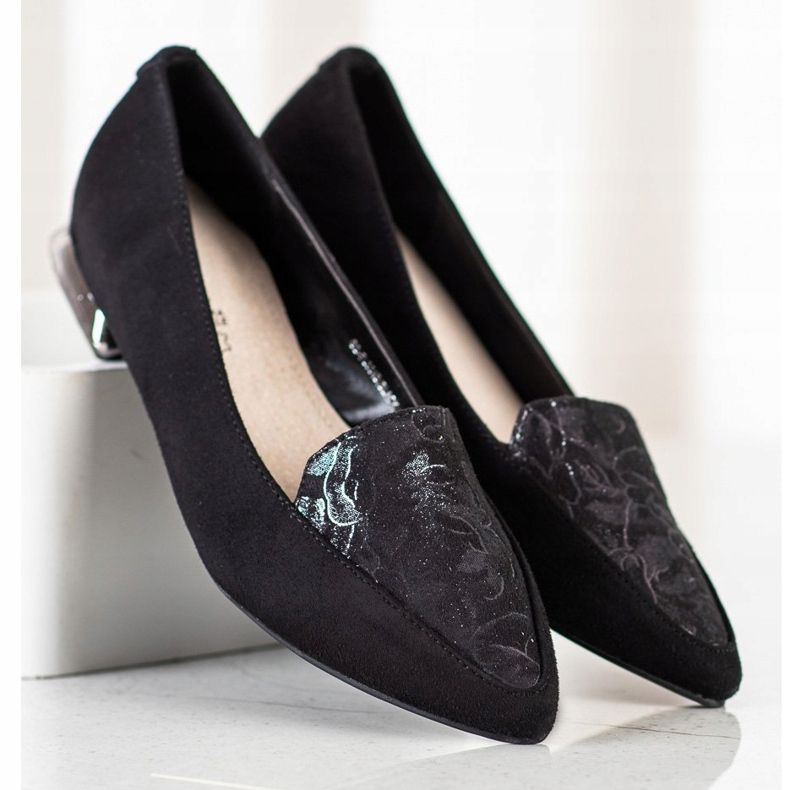 Goodin Bombas de moda en Spitz negro 2