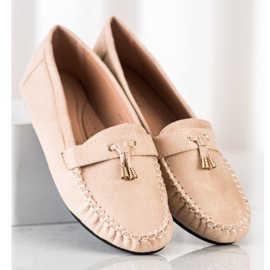 SHELOVET Mocasines casuales beige 2