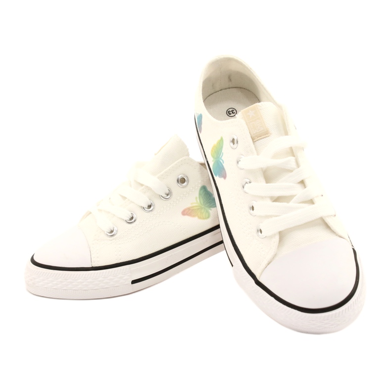 NEWS Deportivas blancas con mariposas atadas 21DZ35-3585 blanco 3