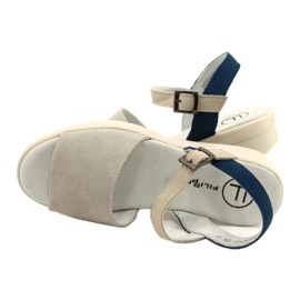 Sandalias Cómodas Mujer Piel Filippo DS2021/21 gris 3