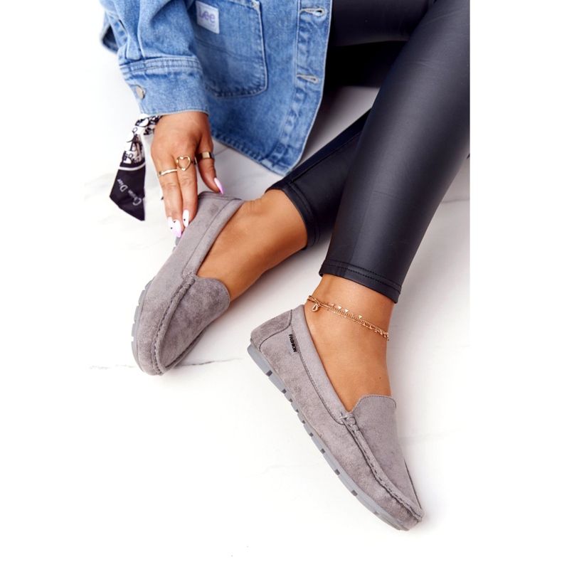 PH1 Mocasines Mujer Ante Gris San Marino 2