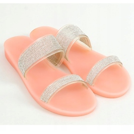 Pink BG51 Pantuflas de silicona rosa rosado plata 3