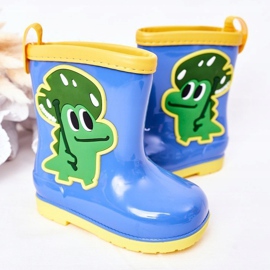 Chanclos infantiles azules con cocodrilo 4