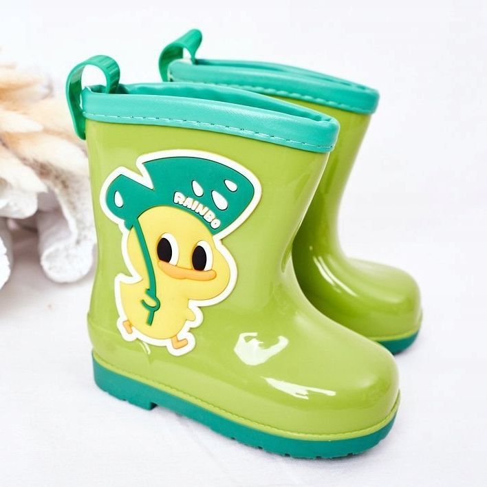 Chanclos de pato verde para niños 1 Chanclos de pato verde para niños 1