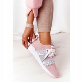 Zapatos deportivos de mujer Memory Foam Big Star HH274353 Rosa rosado 2