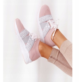 Zapatos deportivos de mujer Memory Foam Big Star HH274353 Rosa rosado 5