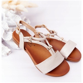 S.Barski Sandalias para niños S. Bararski Comfort Beżowe beige 3