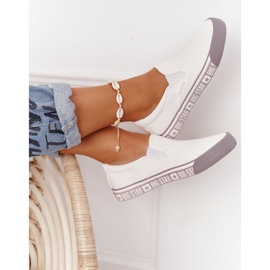 Zapatillas de mujer Slip-on Big Star HH274007 Blanco 1