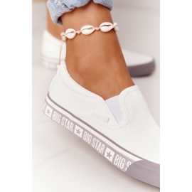 Zapatillas de mujer Slip-on Big Star HH274007 Blanco 4