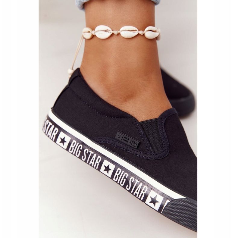 Zapatillas de mujer Slip-on Big Star HH274012 Negro 1