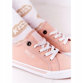 Zapatillas de mujer Big Star HH274060 Pink blanco rosado 6