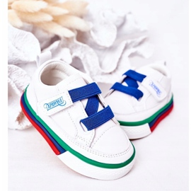 Apawwa Deportivas para niños con canalé blanco y azul marino Baxter 3