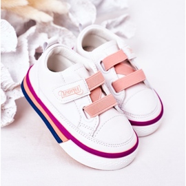 Apawwa Zapatillas de niños con canalé blanco y rosa Baxter 2