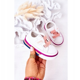 Apawwa Zapatillas de niños con canalé blanco y rosa Baxter rosado 3