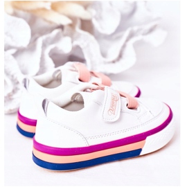 Apawwa Zapatillas de niños con canalé blanco y rosa Baxter rosado 5