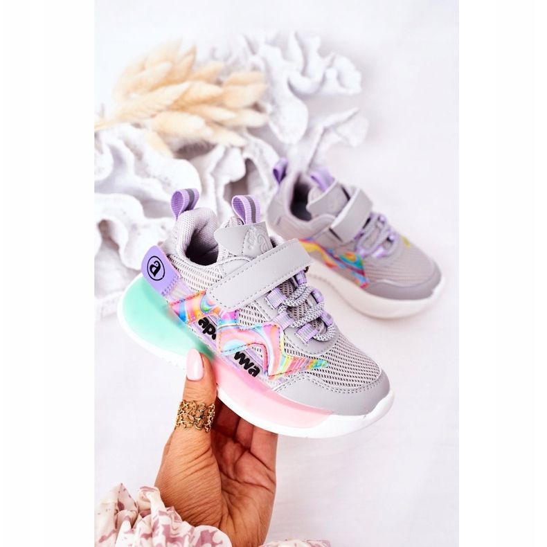 Apawwa Zapatillas Deportivas Infantiles Zapatillas Salto Gris Salto multicolor 2