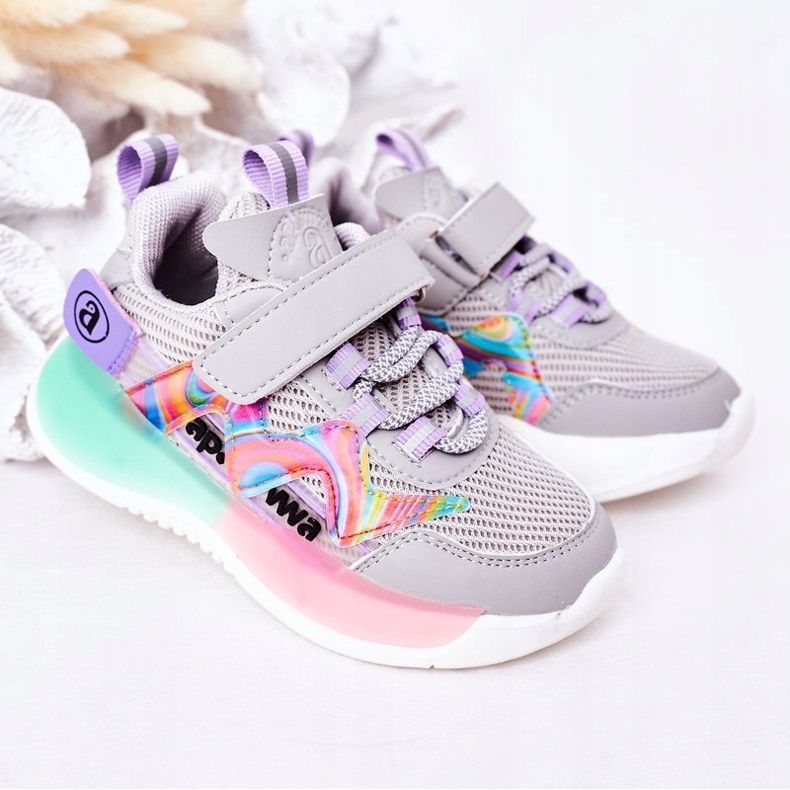 Apawwa Zapatillas Deportivas Infantiles Zapatillas Salto Gris Salto multicolor 1