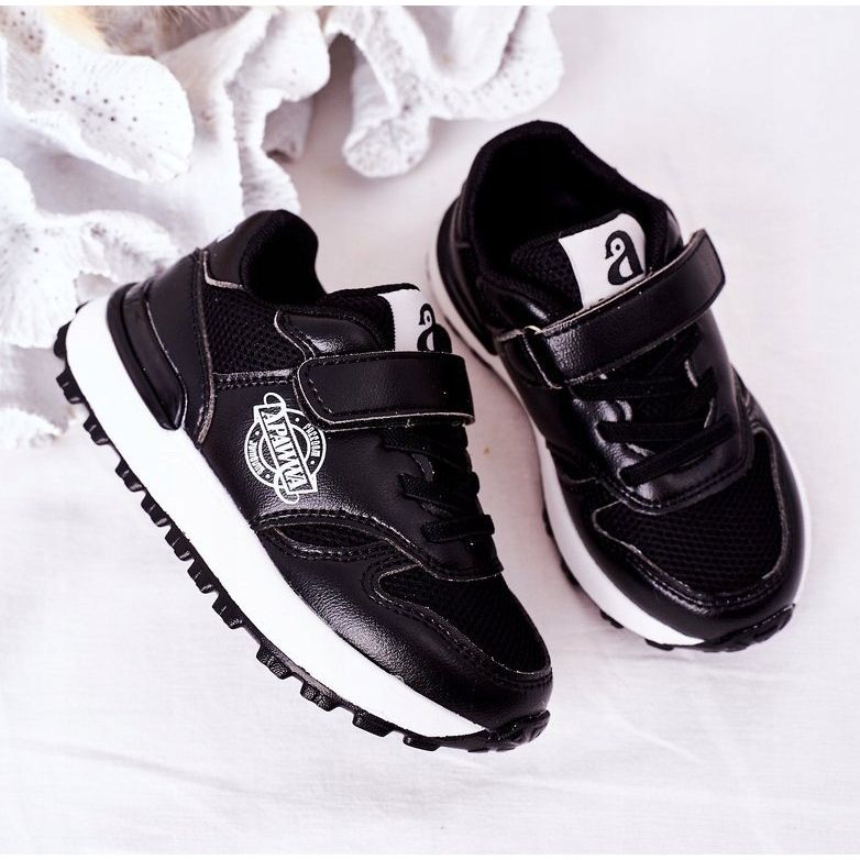 Apawwa Zapatillas deportivas para niños Zapatillas Skatepark negro 1