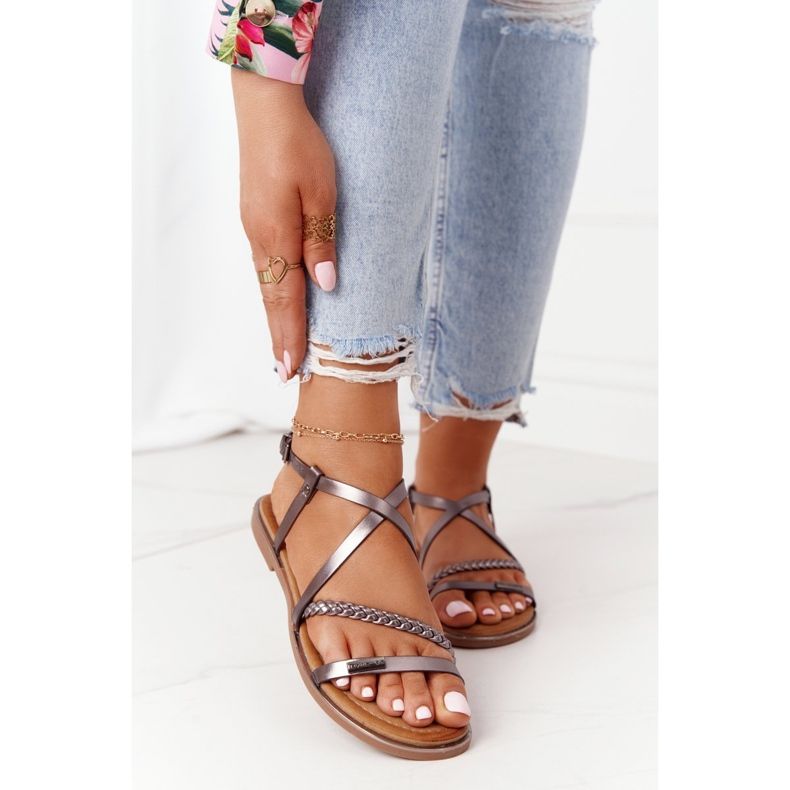 S.Barski Sandalias Con Trenza S. Bararski 152-1 Cobre multicolor 2 S.Barski Sandalias Con Trenza S. Bararski 152-1 Cobre multicolor 2