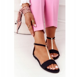 S.Barski Sandalias Elegantes de Ante S. Bararski 541-7 Negro 3