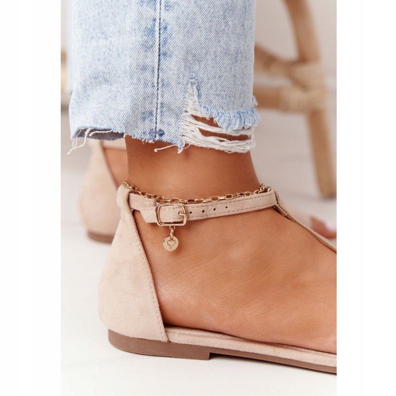 S.Barski Sandalias Elegantes de Ante S. Bararski 541-7 Beige 1