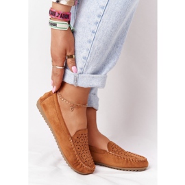 Mocasines de ante Camel Molly de mujer marrón multicolor 1 Mocasines de ante Camel Molly de mujer marrón multicolor 1