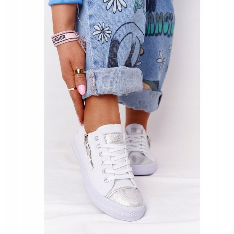 Zapatillas Mujer Blanco-Plata Festival 2