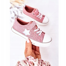 Zapatillas Infantiles Con Velcro Big Star HH374027 Rosa rosado 6