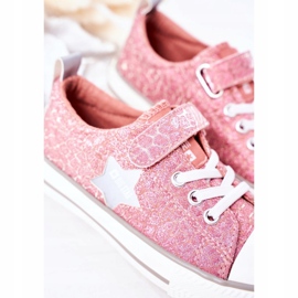 Zapatillas Infantiles Con Velcro Big Star HH374027 Rosa rosado 2
