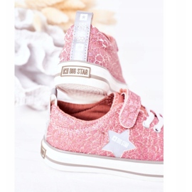 Zapatillas Infantiles Con Velcro Big Star HH374027 Rosa rosado 4