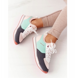 Zapatos Deportivos Memory Foam Cross Jeans HH2R4049C Verde-Rosa rosado 6