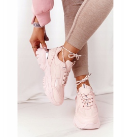 PG1 Zapatillas de mujer en una suela masiva Pink Influencer rosa 2
