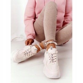 PG1 Zapatillas de mujer Beige Influencer en suela maciza 3
