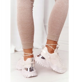 PG1 Zapatillas de mujer Beige Influencer en suela maciza 4