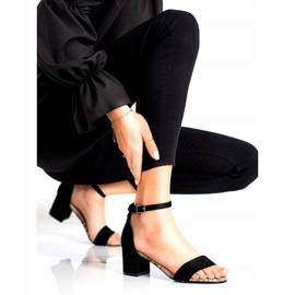 Sandalias en poste bajo Sergio Leone SK839 beige marrón negro 1