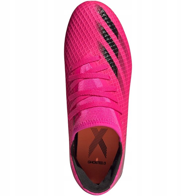 Botas de fútbol adidas X Ghosted.3 Fg Jr FW6935 rosado rosado 1